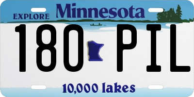 MN license plate 180PIL
