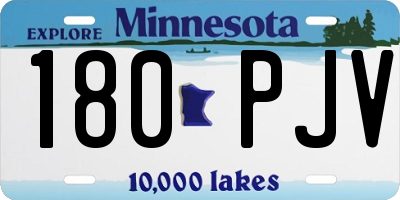 MN license plate 180PJV