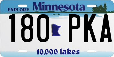 MN license plate 180PKA