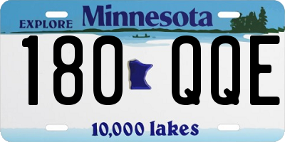 MN license plate 180QQE
