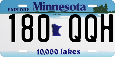 MN license plate 180QQH