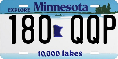 MN license plate 180QQP