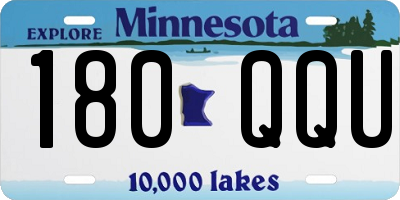 MN license plate 180QQU
