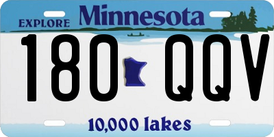MN license plate 180QQV