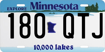 MN license plate 180QTJ
