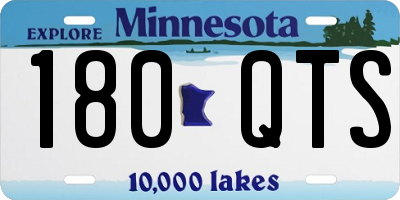 MN license plate 180QTS
