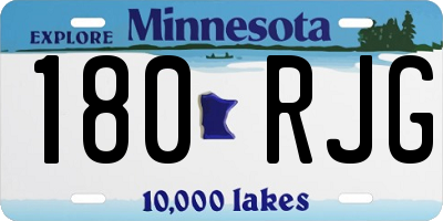 MN license plate 180RJG