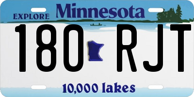 MN license plate 180RJT