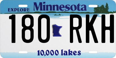 MN license plate 180RKH