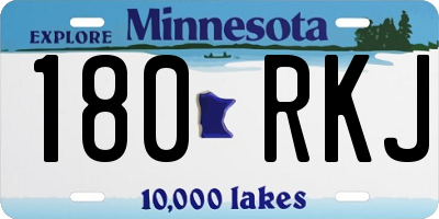 MN license plate 180RKJ