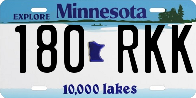 MN license plate 180RKK
