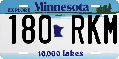 MN license plate 180RKM