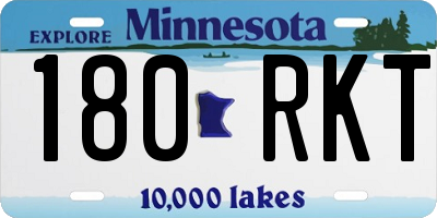 MN license plate 180RKT