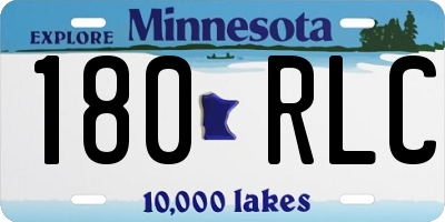 MN license plate 180RLC