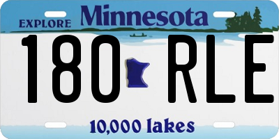 MN license plate 180RLE