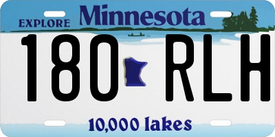 MN license plate 180RLH
