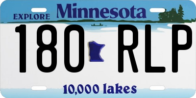 MN license plate 180RLP