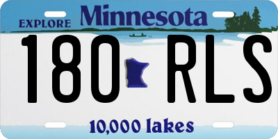 MN license plate 180RLS