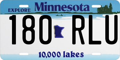MN license plate 180RLU