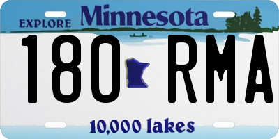 MN license plate 180RMA