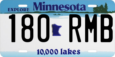 MN license plate 180RMB