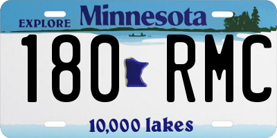 MN license plate 180RMC