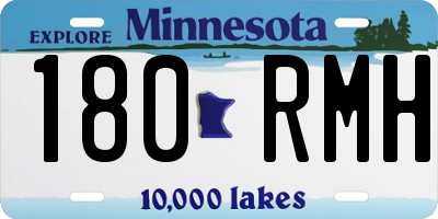 MN license plate 180RMH