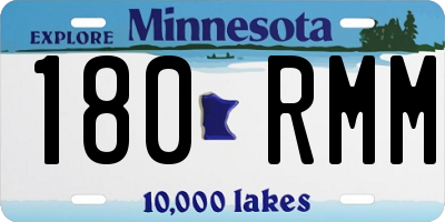 MN license plate 180RMM