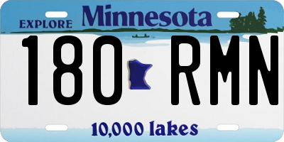 MN license plate 180RMN