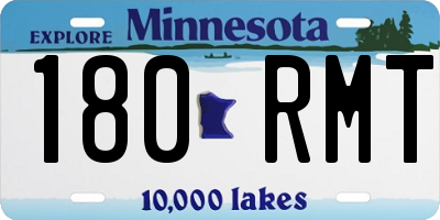 MN license plate 180RMT