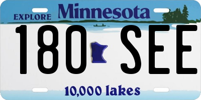 MN license plate 180SEE