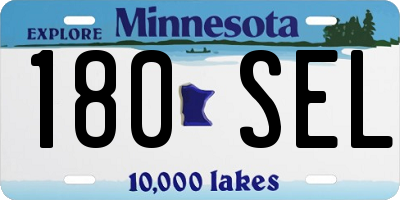 MN license plate 180SEL