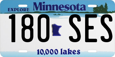 MN license plate 180SES