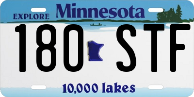 MN license plate 180STF