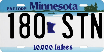 MN license plate 180STN