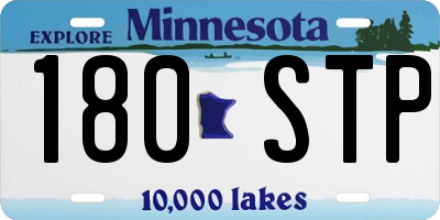 MN license plate 180STP