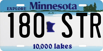 MN license plate 180STR