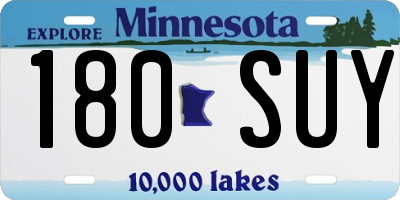MN license plate 180SUY