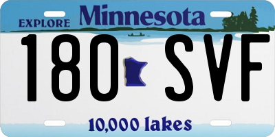 MN license plate 180SVF