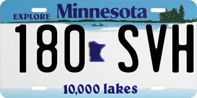 MN license plate 180SVH