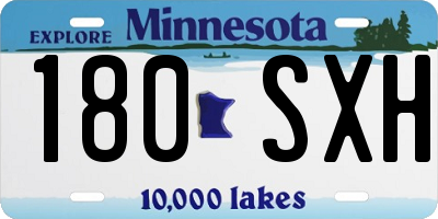 MN license plate 180SXH