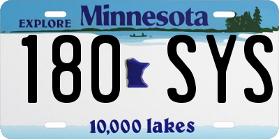 MN license plate 180SYS