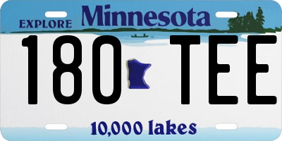 MN license plate 180TEE