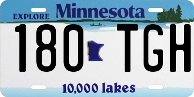 MN license plate 180TGH
