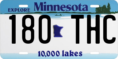 MN license plate 180THC