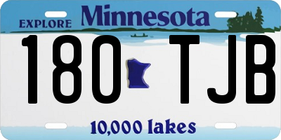 MN license plate 180TJB