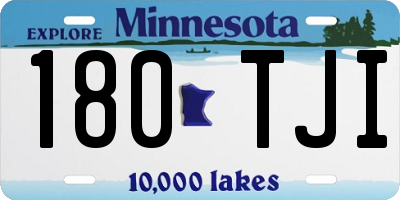 MN license plate 180TJI