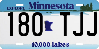 MN license plate 180TJJ