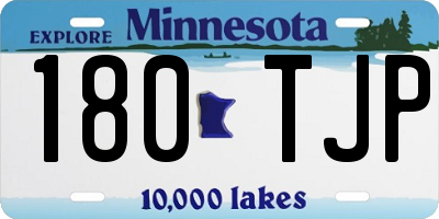 MN license plate 180TJP
