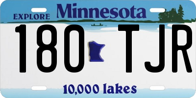 MN license plate 180TJR